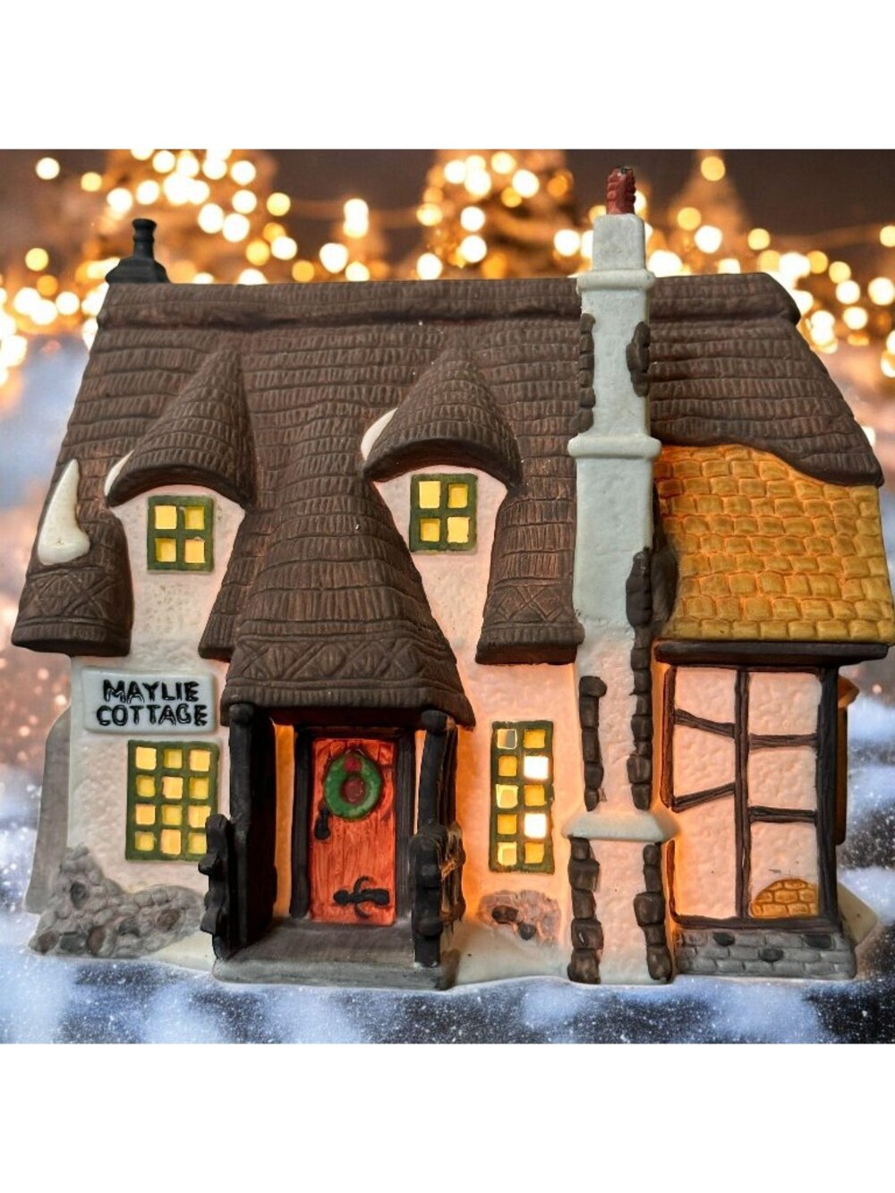 Dept 56 Maylie Cottage Dickens Village Lighted Christmas Building From 1991